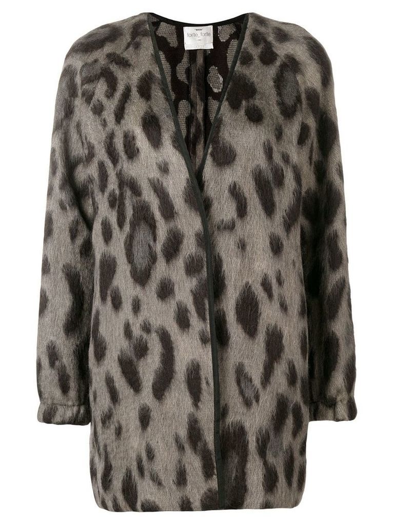 Forte Forte leopard print jacket - Grey