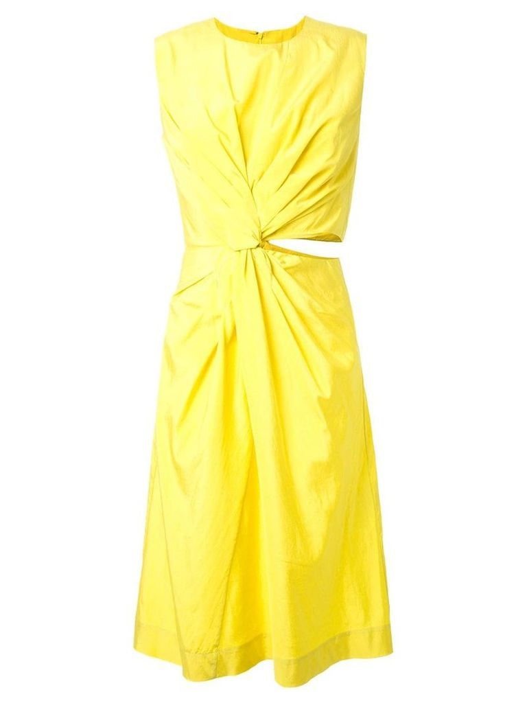 Jil Sander 'Habotai' dress - Yellow