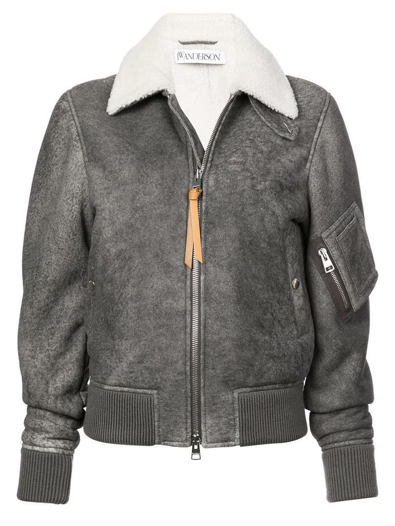 JW Anderson zipped fitted jacket - Grey