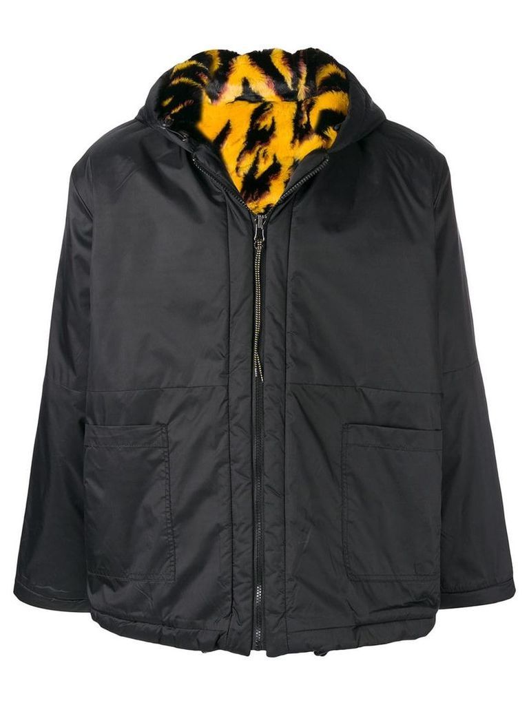 Aries reversible hooded jacket - Black