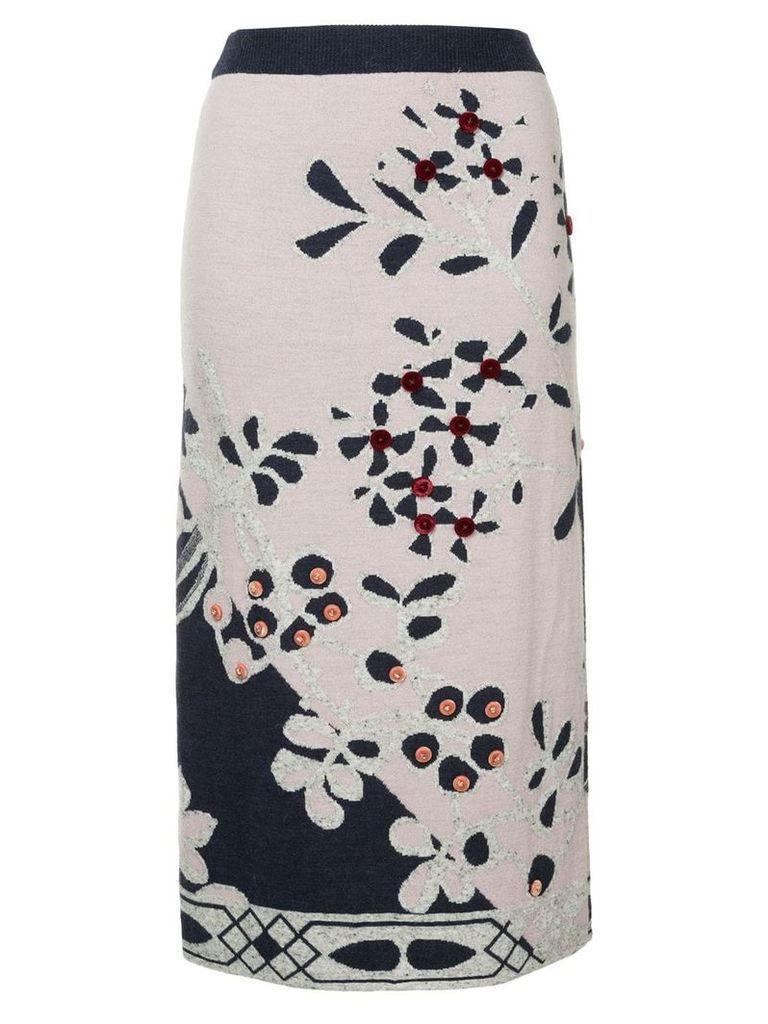 Onefifteen floral pattern skirt - Pink