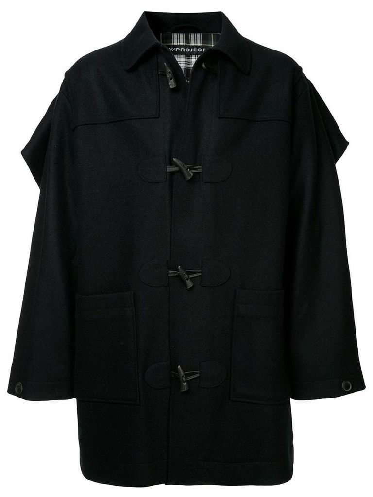 Y/Project caped duffle coat - Black
