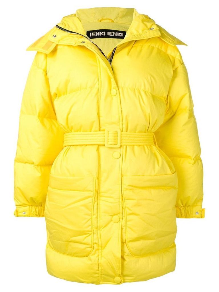 Ienki Ienki belted puffer jacket - Yellow
