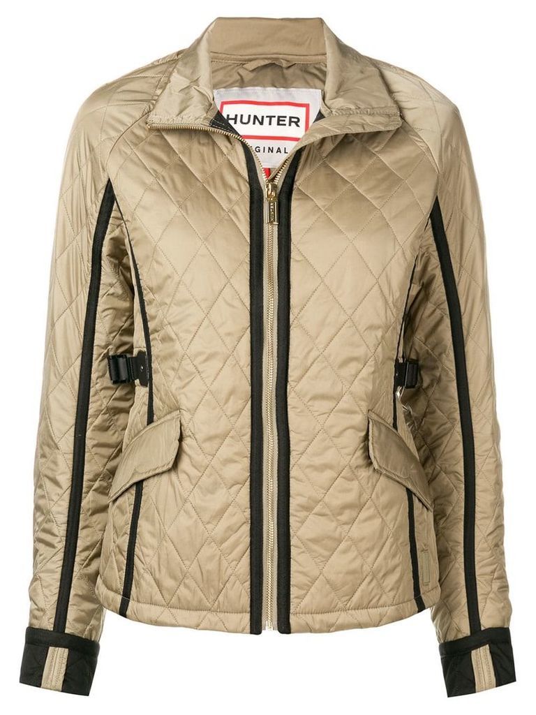 Hunter quilted zipped jacket - Neutrals