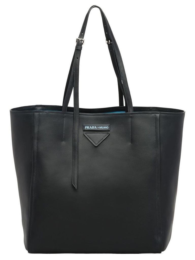 Prada Concept medium leather tote - Black