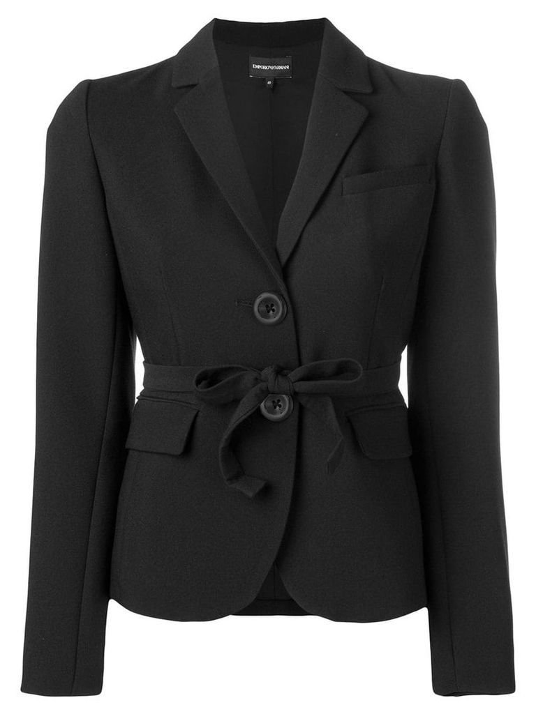 Emporio Armani fitted blazer - Black