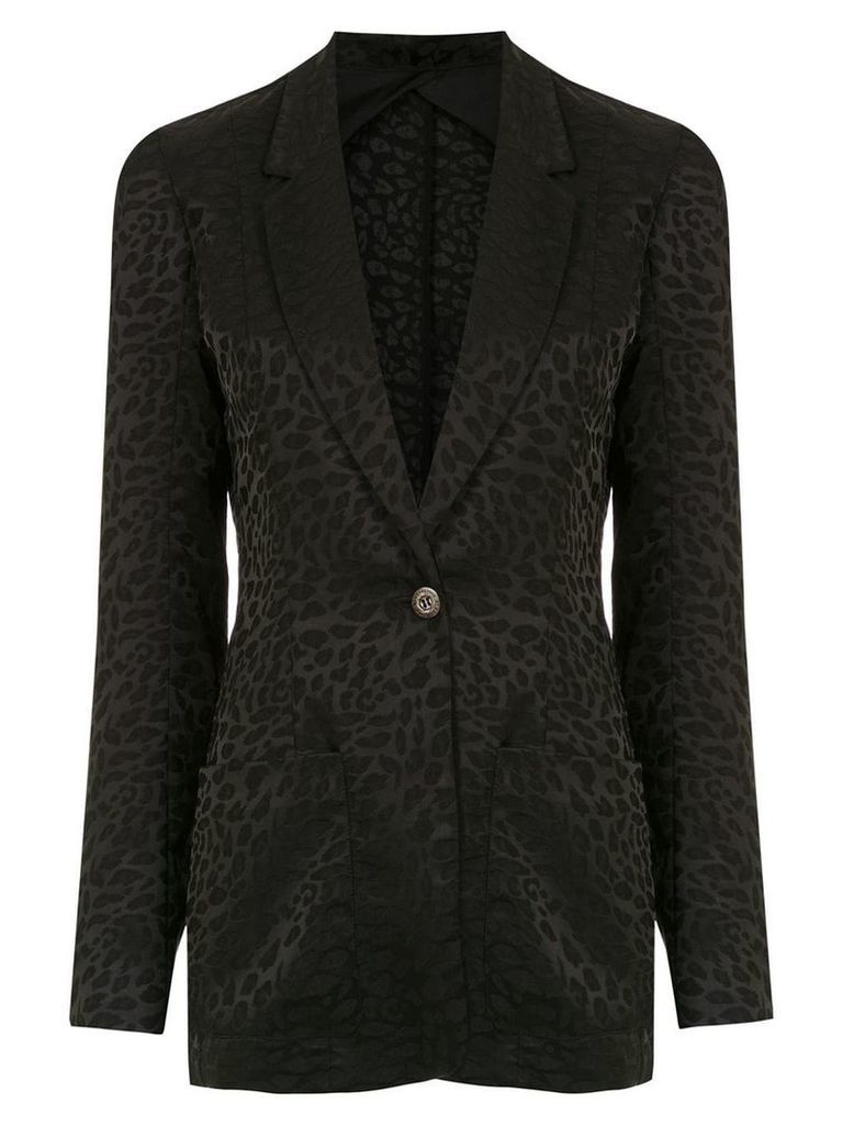 Ã€ La GarÃ§onne jacquard blazer - Black