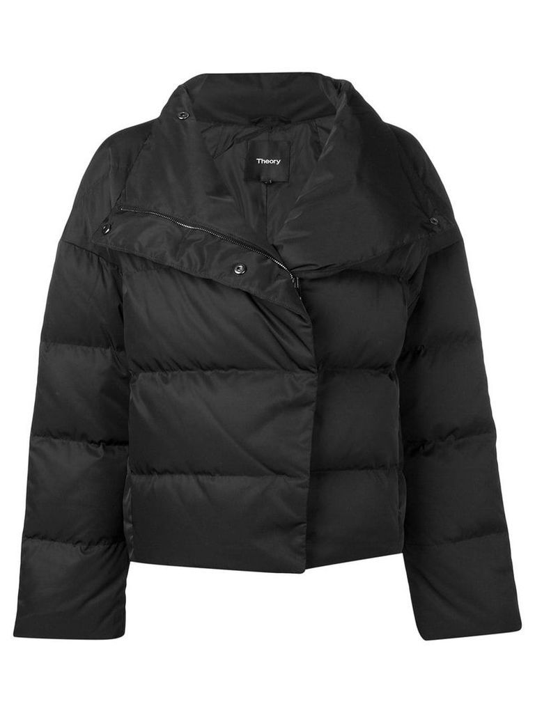 Theory cropped puffer jacket - Black