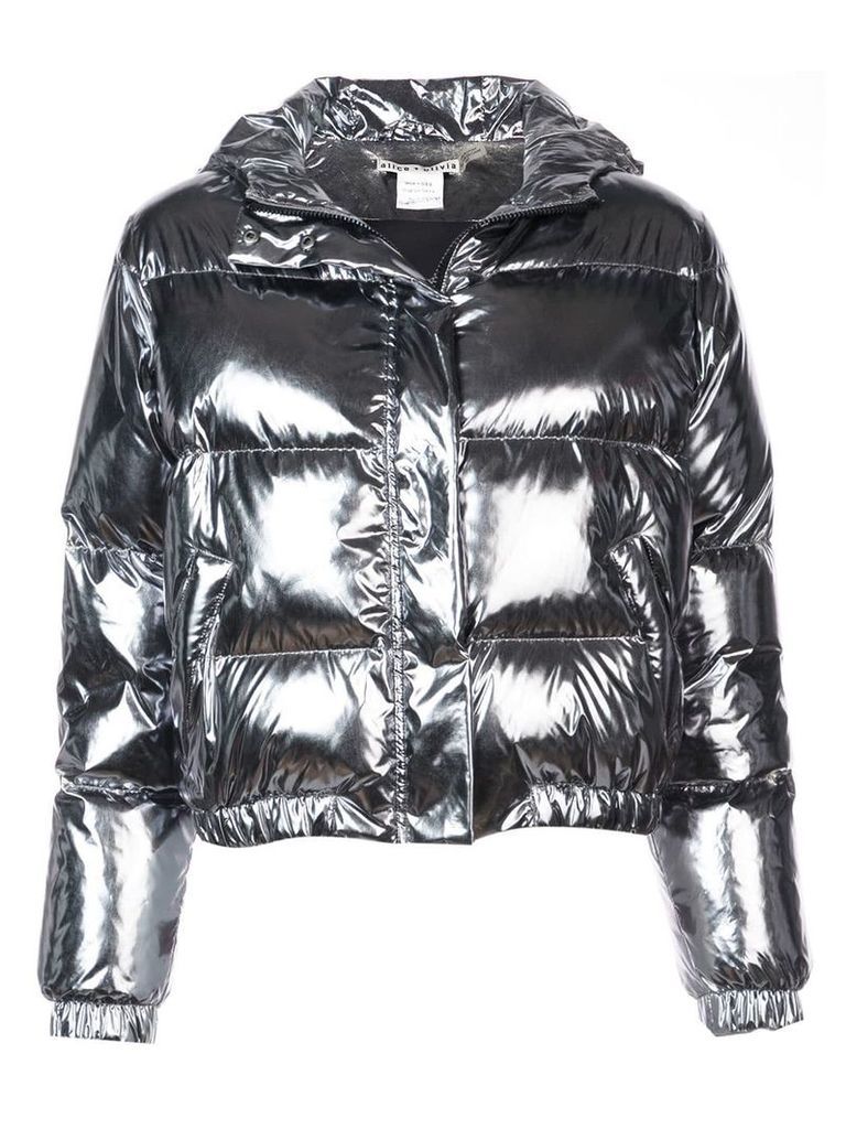 Alice+Olivia Durham padded jacket - Metallic