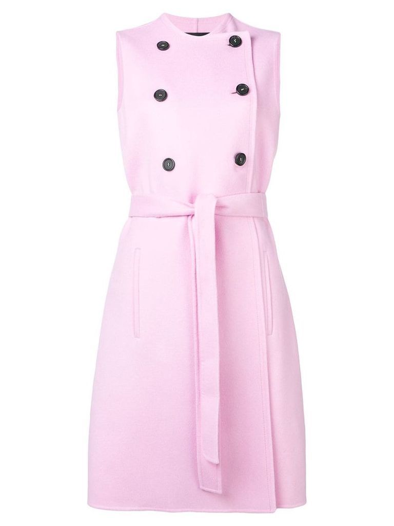 Rochas double-breasted sleeveless coat - Pink