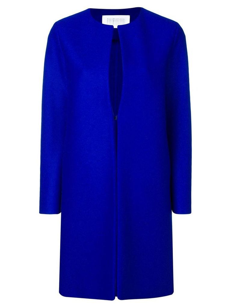 Harris Wharf London straight fit coat - Blue