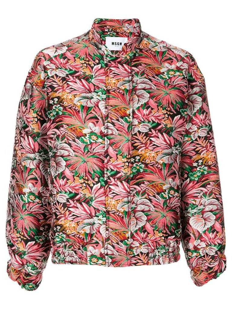 MSGM floral brocade jacket - Multicolour