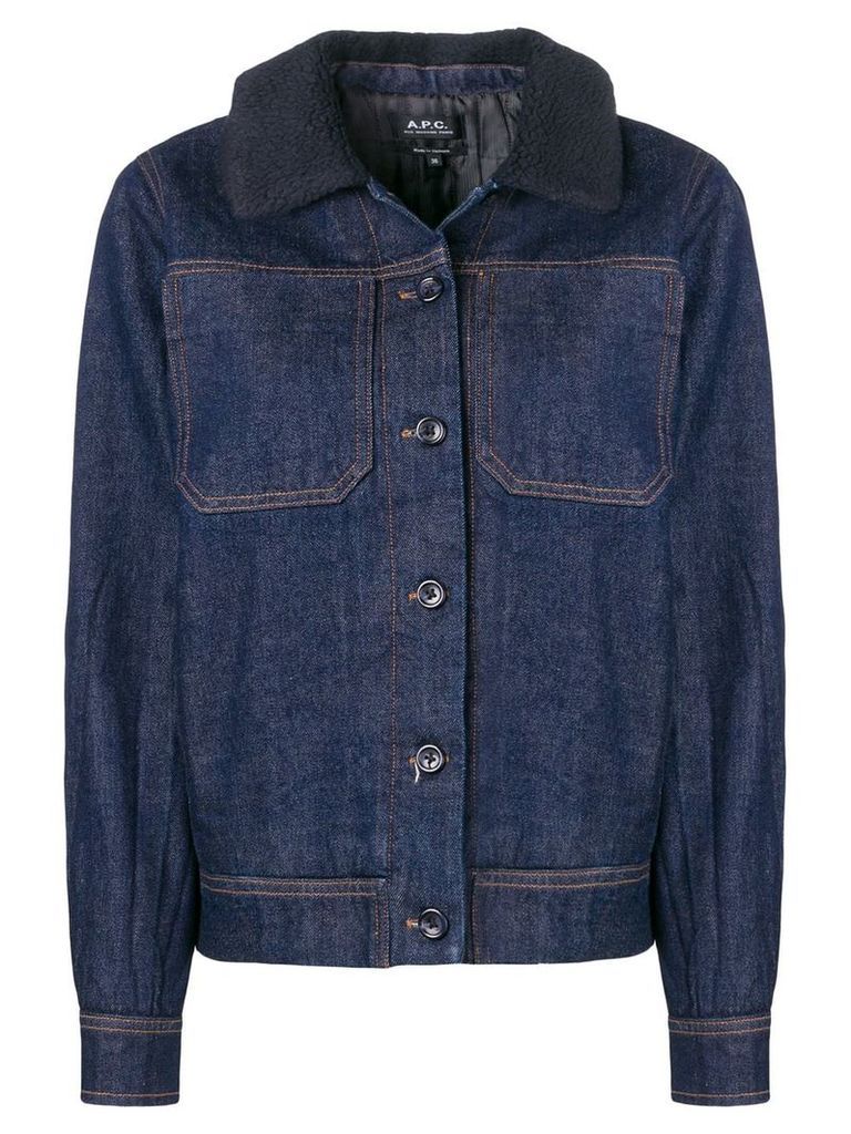 A.P.C. buttoned jacket - Blue