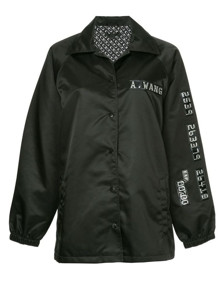 Alexander Wang chrome detail coach jacket - Black