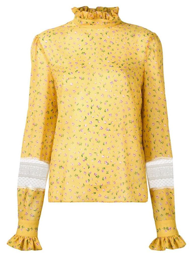 Philosophy Di Lorenzo Serafini rose print blouse - Yellow