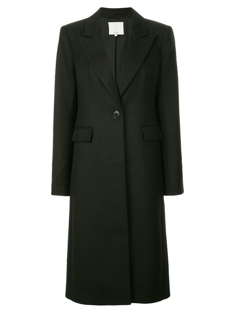 Tibi tuxedo single-breasted coat - Black