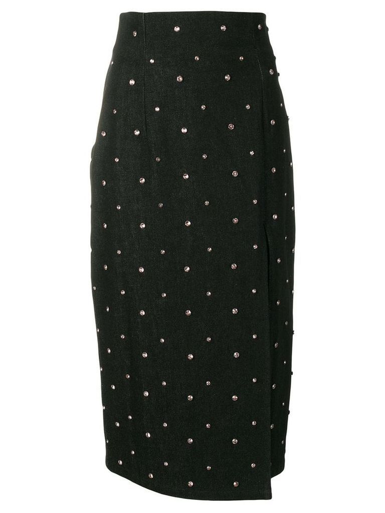 16Arlington crystal studded pencil skirt - Black