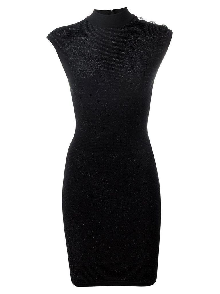 Balmain structured mini dress - Black