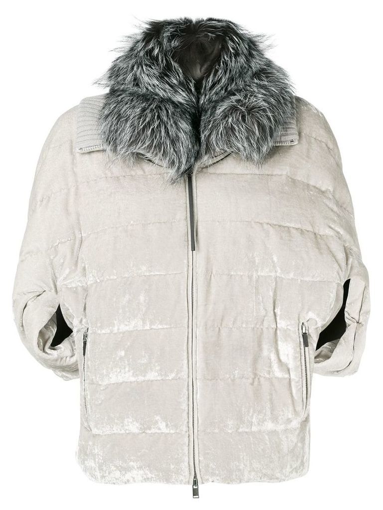 Fabiana Filippi oversized puffer jacket - Grey