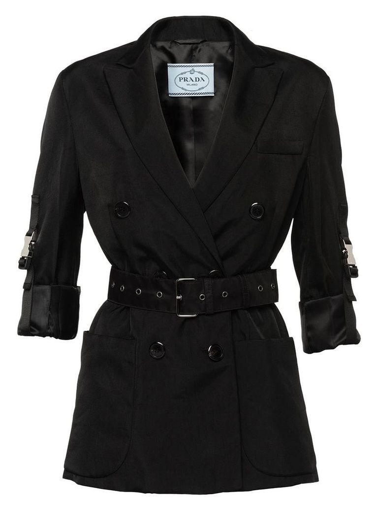 Prada technical twill jacket - Black