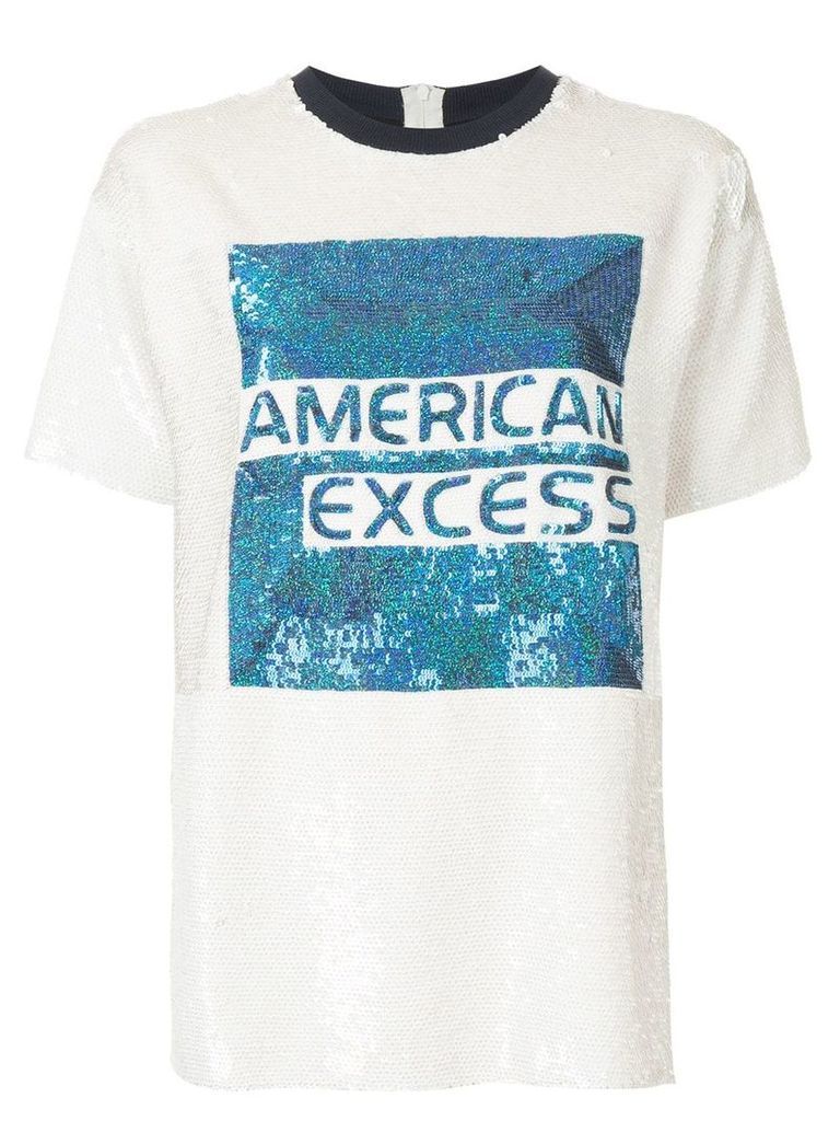 Ashish American Excess graphic sequined T-shirt - White