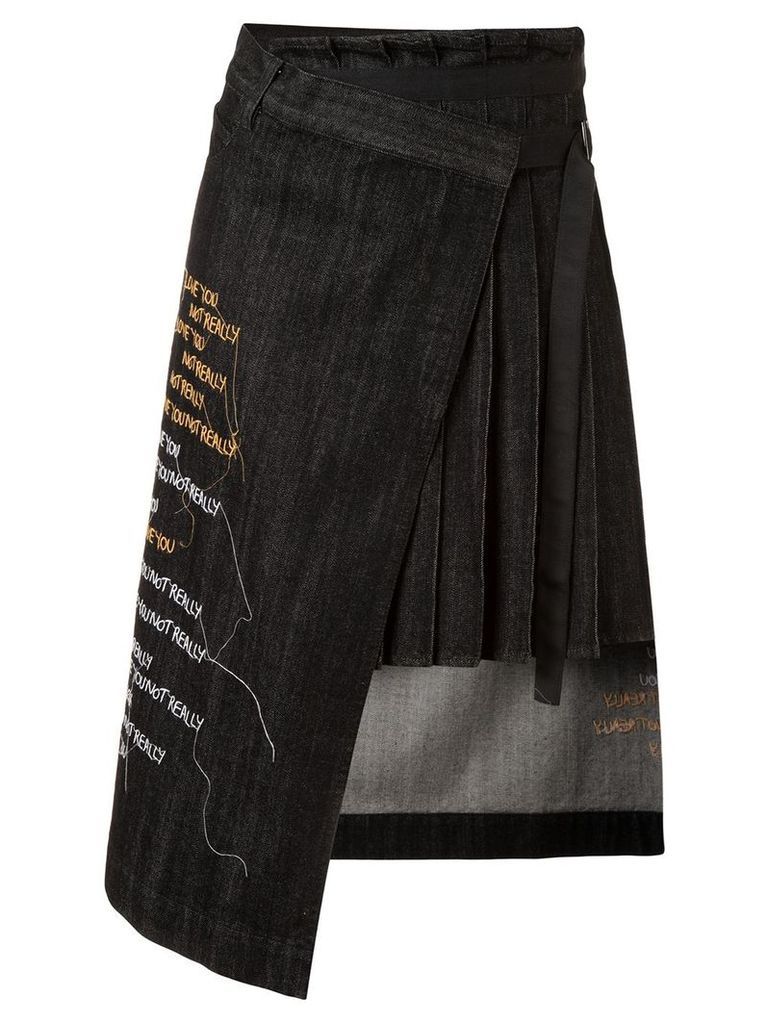 Haculla Hand over love wrap skirt - Black