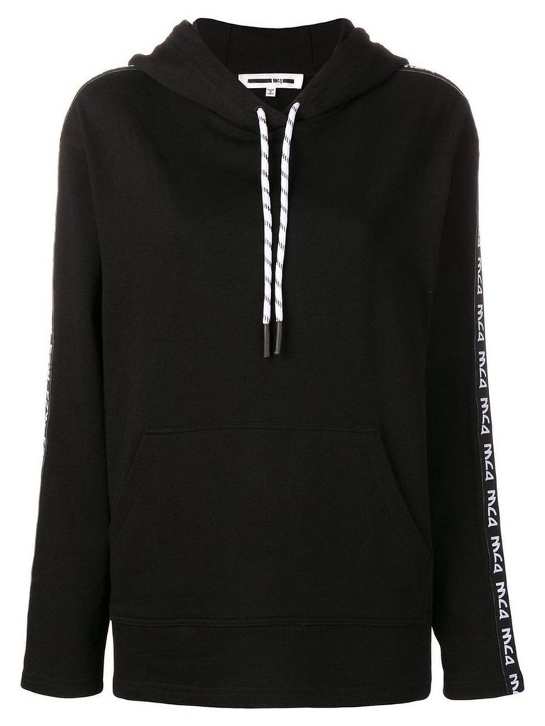 McQ Alexander McQueen side-logo hooded sweatshirt - Black