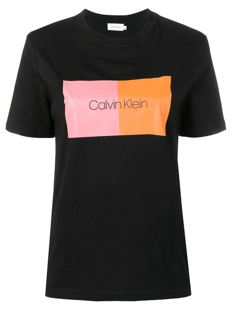 Calvin Klein colour block T-shirt - Black