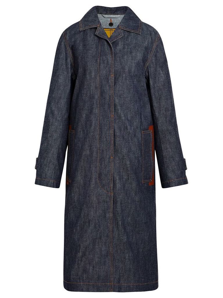 Mackintosh Dark Indigo Denim Coat D-WC008D - Blue