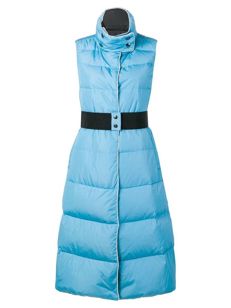 Dorothee Schumacher sleeveless padded coat - Blue