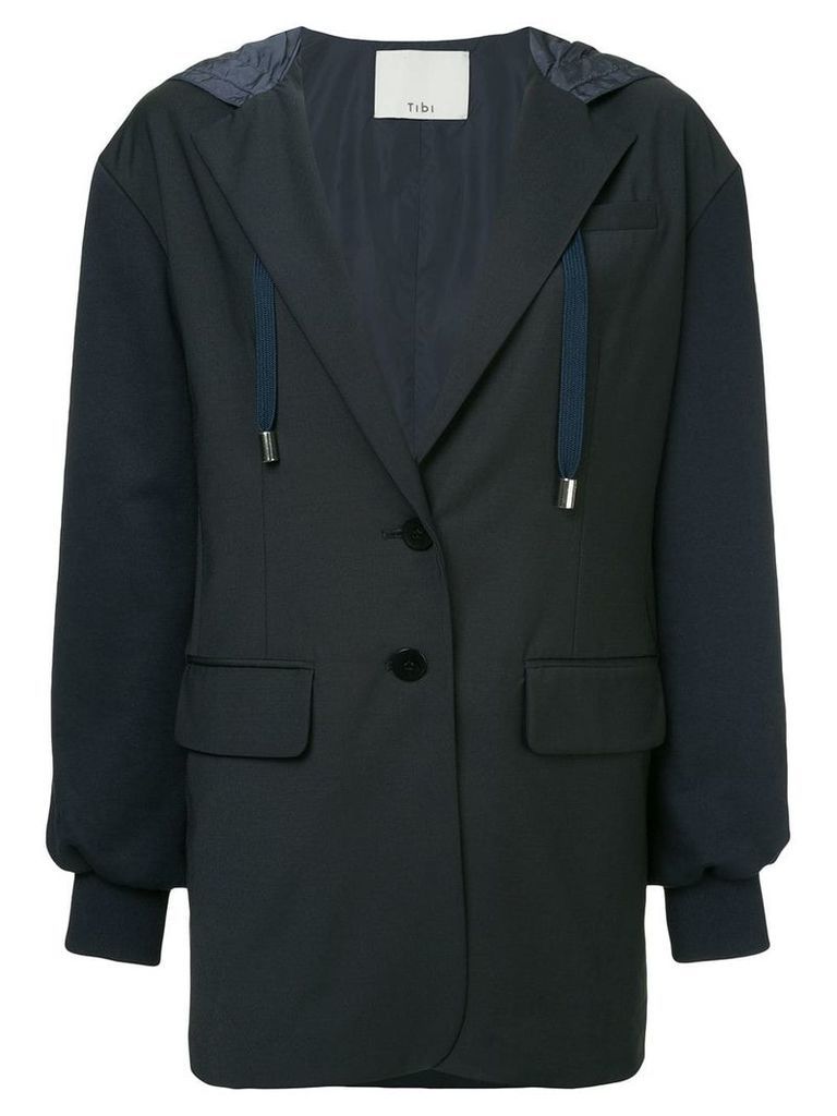 Tibi reversible hooded blazer - Blue