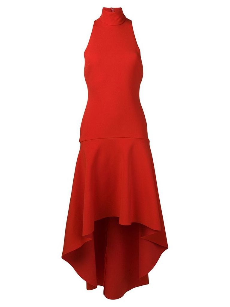 Solace London Bahar asymmetric dress - Red