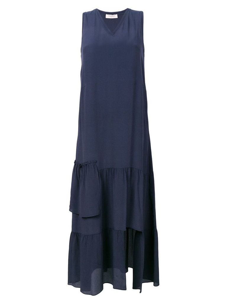 Twin-Set tiered maxi dress - Blue
