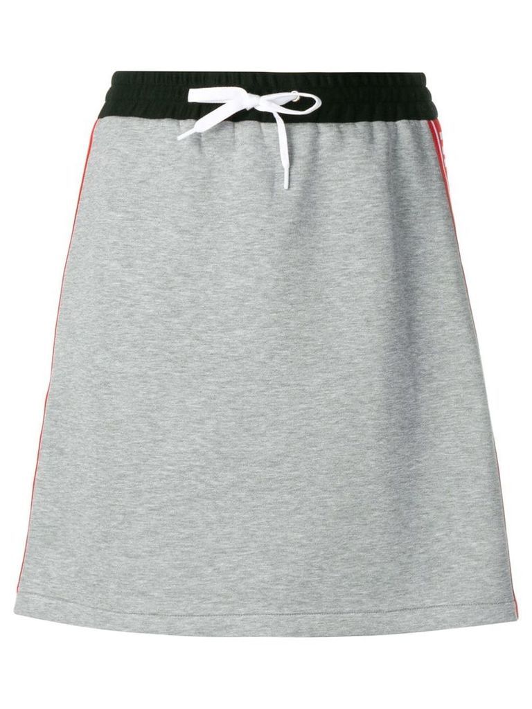Miu Miu logo band short skirt - Grey