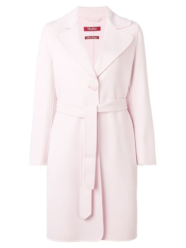 Max Mara Studio classic belted coat - Pink