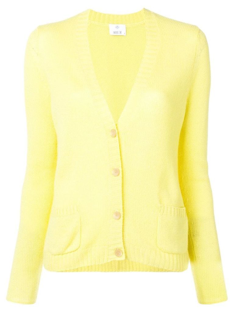 Allude V-neck cardigan - Yellow
