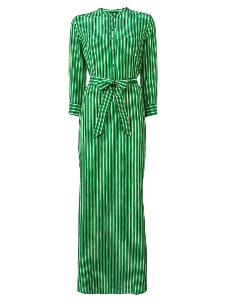 Aspesi striped maxi dress - Green