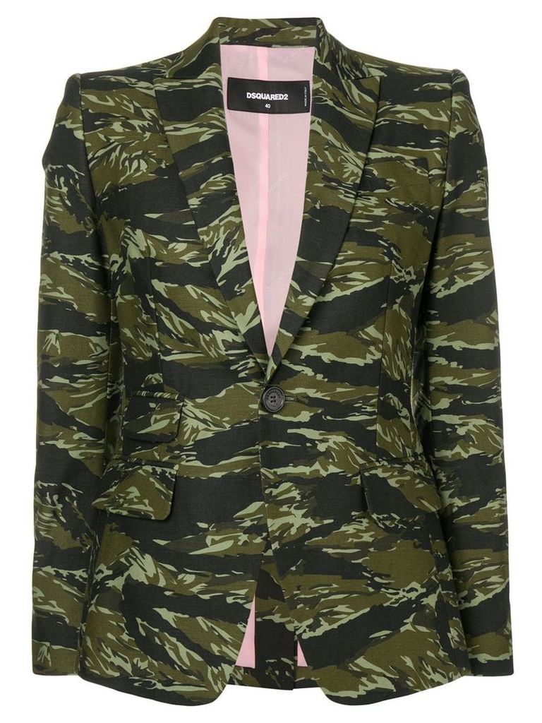 Dsquared2 camouflage print blazer - Green