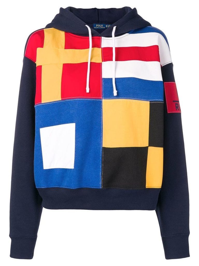 Polo Ralph Lauren flag print hoodie - Blue