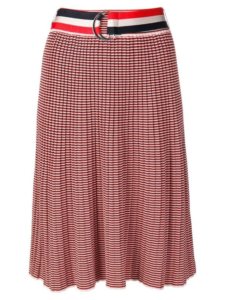 Victoria Victoria Beckham striped knitted skirt - Red