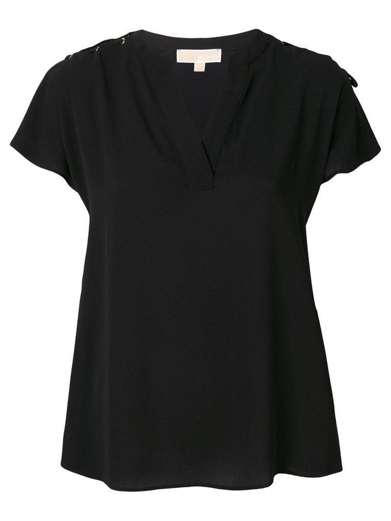 Michael Michael Kors drawstring detail blouse - Black