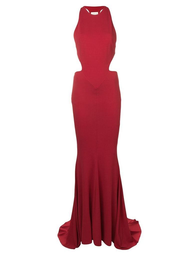 Alexandre Vauthier long fitted dress - Red