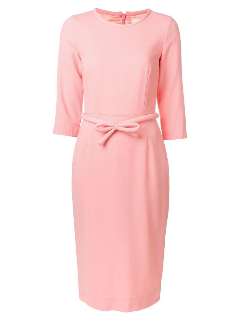 Goat Harriet bow fitted dress - Pink