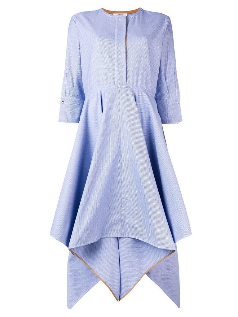 Dorothee Schumacher asymmetric shirt dress - Blue