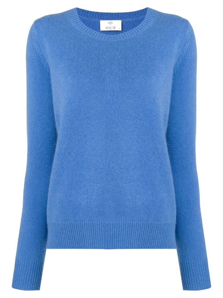 Allude long-sleeve fitted sweater - Blue