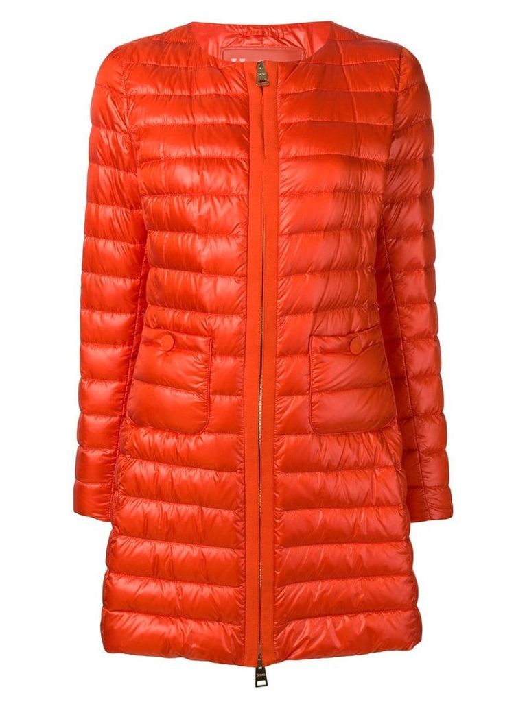 Herno padded zipped coat - Orange