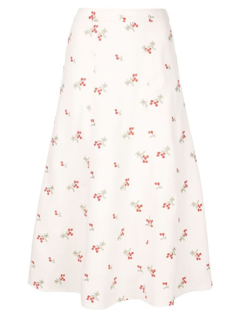 Co floral print skirt - White
