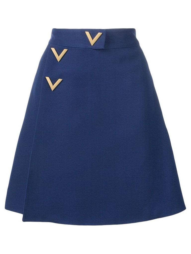 Valentino V hardware dress - Blue