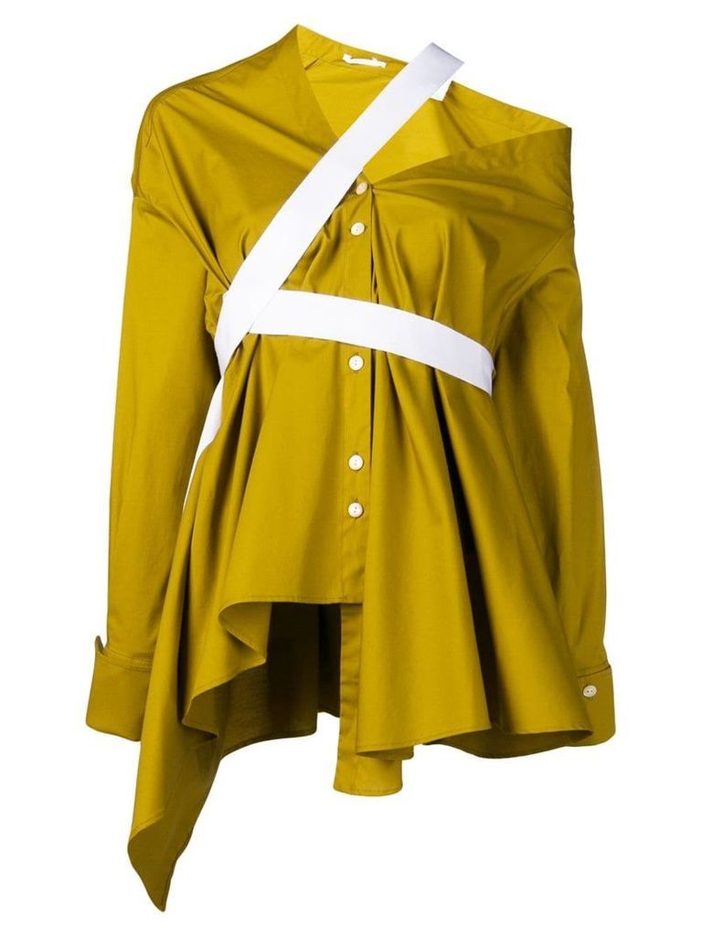 Palmer / Harding deconstructed asymmetric skirt - Green