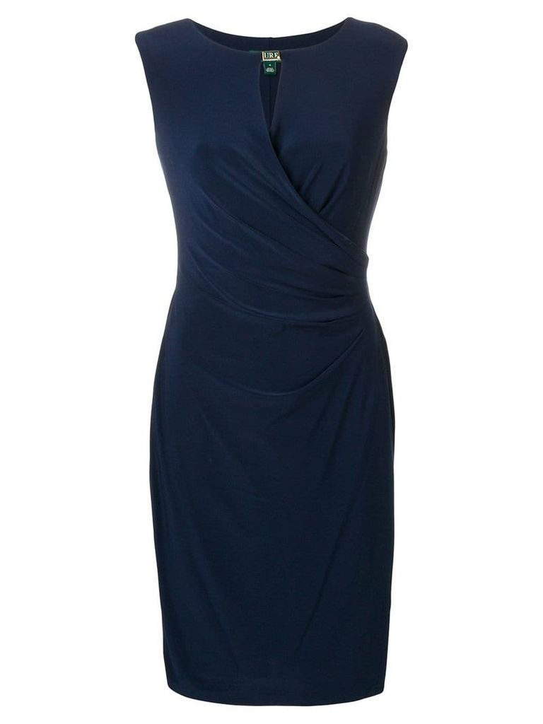 Lauren Ralph Lauren midi fitted dress - Blue